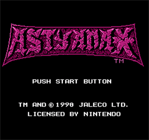 Astyanax - Screenshot - Game Title Image