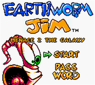 Earthworm Jim: Menace 2 the Galaxy - Screenshot - Game Title Image