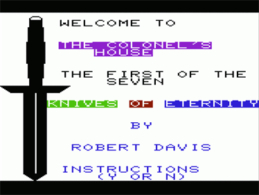 Colonel's House - Screenshot - Game Title Image