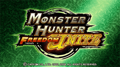 Monster Hunter: Freedom Unite - Screenshot - Game Title Image