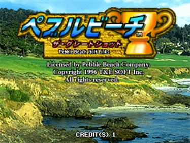 Pebble Beach: The Great Shot - Screenshot - Game Title Image