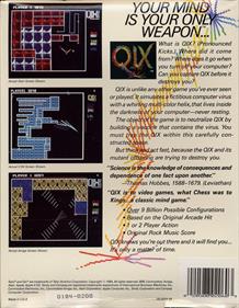 Qix - Box - Back Image