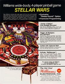 Stellar Wars - Advertisement Flyer - Back Image