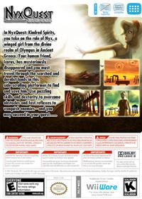 NyxQuest: Kindred Spirits - Box - Back Image