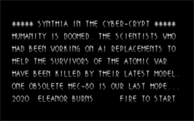 Synthia in the Cyber Crypt - Screenshot - Game Title Image