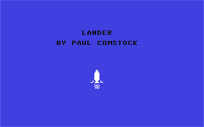 Lander (Compute) - Screenshot - Game Title Image