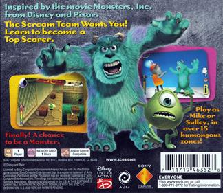 Disney-Pixar Monsters, Inc.: Scream Team - Box - Back Image