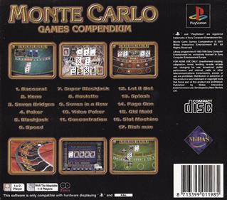 Monte Carlo Games Compendium - Box - Back Image