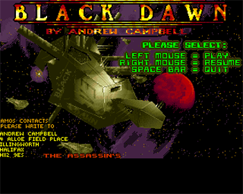 Black Dawn - Screenshot - Game Title Image