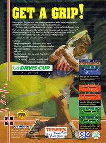 Davis Cup Tennis - Advertisement Flyer - Front Image