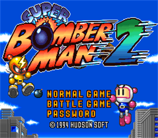 Super Bomberman 2 - Screenshot - Game Title Image