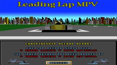 Leading Lap MPV - Screenshot - Game Over Image
