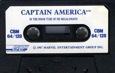 Captain America in: The Doom Tube of Dr. Megalomann - Cart - Front Image