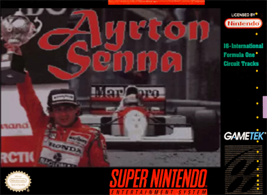 Ayrton Senna Racing - Box - Front - Reconstructed Image