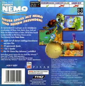 Finding Nemo: The Continuing Adventures - Box - Back Image