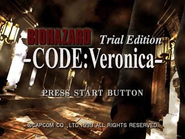Biohazard Code: Veronica: Trial Edition - Screenshot - Game Title Image