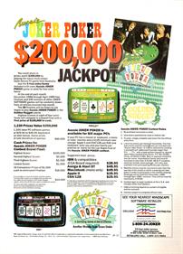 Aussie Joker Poker: A Gambling Game of Skill & Chance - Advertisement Flyer - Front Image