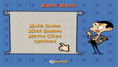 Mr. Bean's Wacky World - Screenshot - Game Select Image