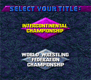 WWF WrestleMania: The Arcade Game - Screenshot - Game Select Image