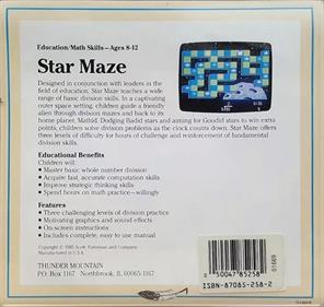 Star Maze (Thunder Mountain) - Box - Back Image