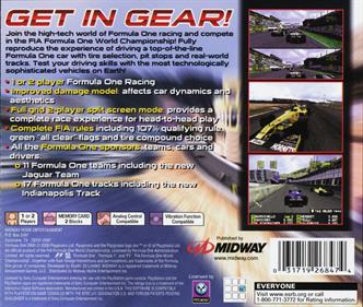 Formula One 2000 - Box - Back Image