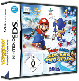 Mario & Sonic at the Olympic Winter Games - Box - 3D Image