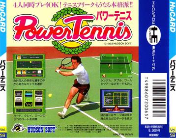 Power Tennis - Box - Back Image