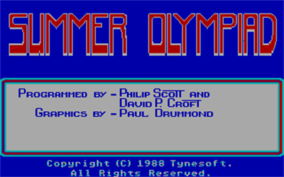 Summer Challenge - Screenshot - Game Title Image