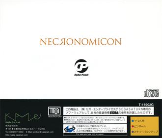 Digital Pinball: Necronomicon - Box - Back Image