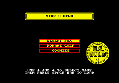 Amstrad Gold Hits II - Screenshot - Game Select Image