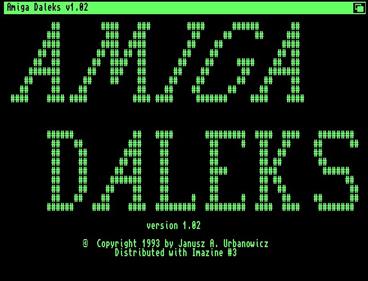 Amiga Daleks - Screenshot - Game Title Image