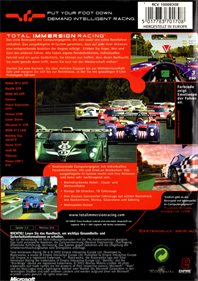 Total Immersion Racing - Box - Back Image