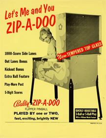 Zip-A-Doo - Advertisement Flyer - Front Image