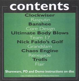 Amiga CD32 Gamer Cover Disc 8 - Box - Back Image