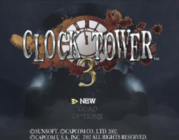 Clock Tower 3 - Screenshot - Game Title Image
