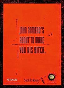 John Romero's Daikatana - Advertisement Flyer - Front