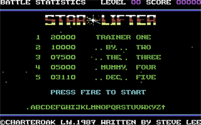 StarLifter - Screenshot - Game Title Image