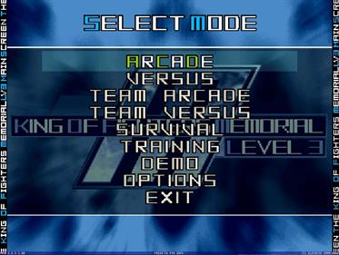 The King of Fighters Memorial Level 3 - Screenshot - Game Select Image
