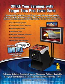 Target Toss Pro: Lawn Darts - Advertisement Flyer - Back Image