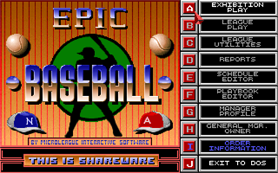 Epic Baseball - Screenshot - Game Title Image
