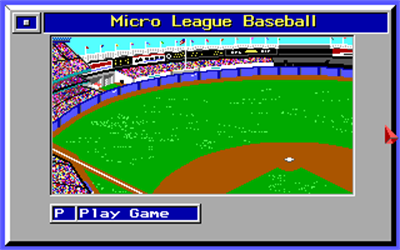 MicroLeague Baseball: The Manager's Challenge - Screenshot - Game Title Image