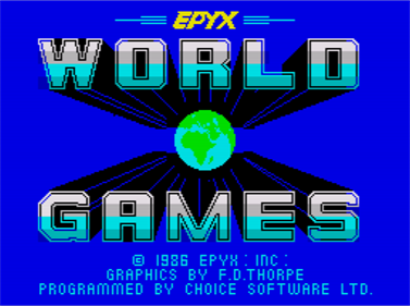 World Games  - Screenshot - Game Title Image