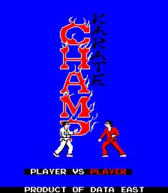 Two Player Karate Champ - Screenshot - Game Title Image