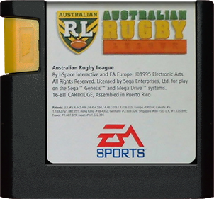 Australian Rugby League - Cart - Front Image