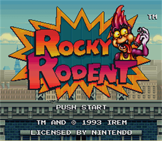 Rocky Rodent - Screenshot - Game Title Image