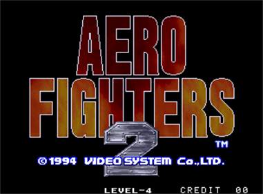 Aero Fighters 2 - Screenshot - Game Title Image