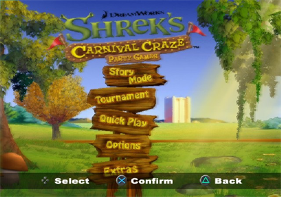 Shrek's Carnival Craze: Party Games - Screenshot - Game Title Image