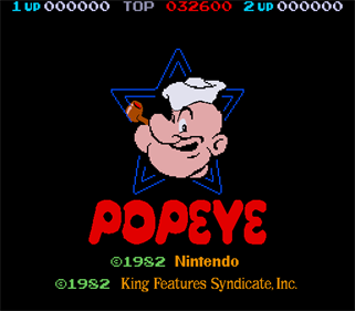 Popeye (Nintendo) - Screenshot - Game Title Image
