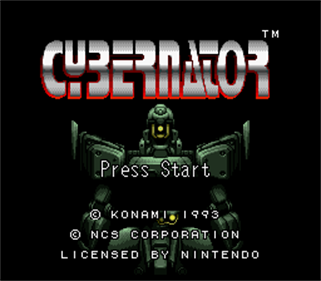Cybernator - Screenshot - Game Title Image