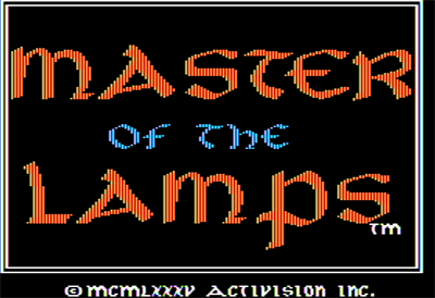 Master of the Lamps - Screenshot - Game Title Image